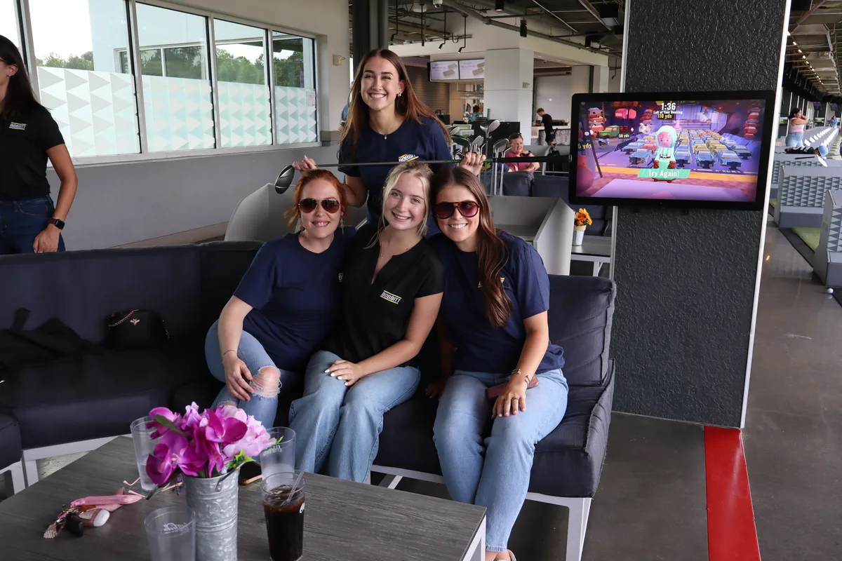 Bobbitt team members at the March Madness office event