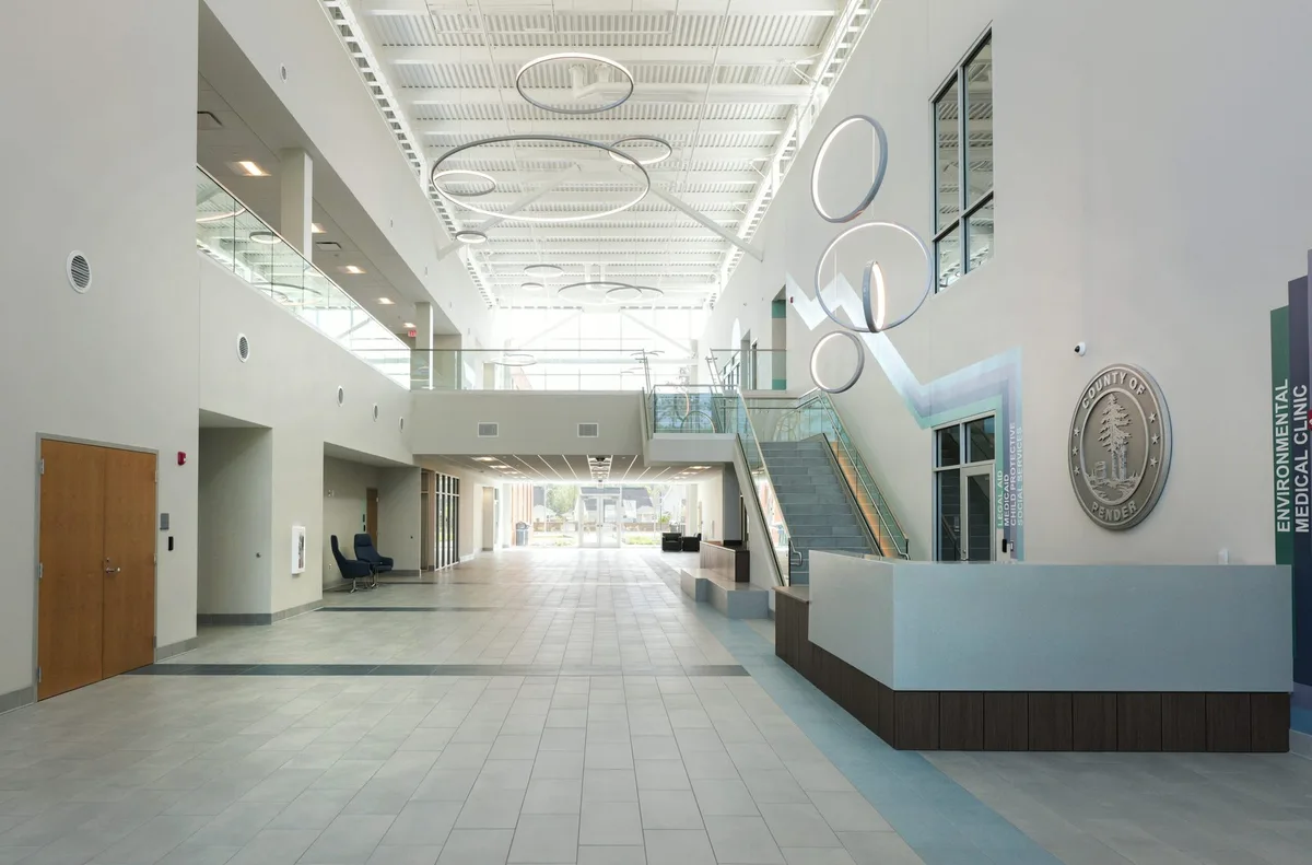 Pender County Health & Human Services facility interior