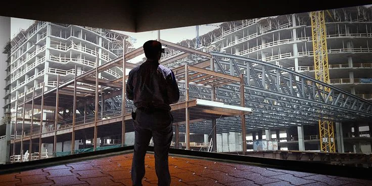 Person using a virtual reality headset to tour a design